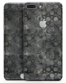 Black Watercolor Ring Pattern - Skin-kit for the iPhone 8 or 8 Plus