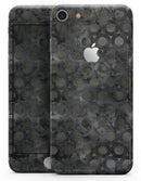 Black Watercolor Ring Pattern - Skin-kit for the iPhone 8 or 8 Plus
