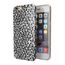 Black Watercolor Triangle Pattern iPhone 6/6s or 6/6s Plus 2-Piece Hybrid INK-Fuzed Case