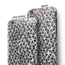 Black Watercolor Triangle Pattern iPhone 6/6s or 6/6s Plus 2-Piece Hybrid INK-Fuzed Case