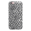 Black Watercolor Triangle Pattern iPhone 6/6s or 6/6s Plus 2-Piece Hybrid INK-Fuzed Case