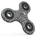 Black Watercolor Triangle Pattern Full-Body Fidget Spinner Skin-Kit