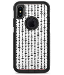 Black Watercolor Triangle Pattern V2 - iPhone X OtterBox Case & Skin Kits