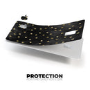 Black Watercolor and Gold Glimmer Polka Dots - Premium Protective Decal Skin-Kit for the Apple Credit Card