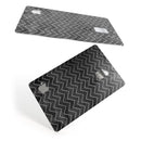 Black Watercolor with White Chevron - Premium Protective Decal Skin-Kit for the Apple Credit Card