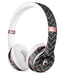 Black Watercolor with White Chevron Full-Body Skin Kit for the Beats by Dre Solo 3 Wireless Headphones