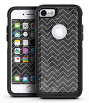 Black Watercolor with White Chevron - iPhone 7 or 8 OtterBox Case & Skin Kits