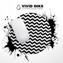 Black & White Chevron Pattern V2// WaterProof Rubber Foam Backed Anti-Slip Mouse Pad for Home Work Office or Gaming Computer Desk