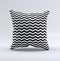 Black White Chevron Pattern V2 Ink-Fuzed Decorative Throw Pillow