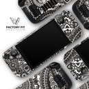 Black & White Pasiley Pattern // Full Body Skin Decal Wrap Kit for the Steam Deck handheld gaming computer