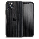 Black Wood Texture 2  - Protective Skin Wrap & Decal – Compatible with iPhone SE to iPhone 17 Pro Max (All Models)