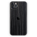 Black Wood Texture 2  - Protective Skin Wrap & Decal – Compatible with iPhone SE to iPhone 17 Pro Max (All Models)