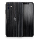 Black Wood Texture 2  - Protective Skin Wrap & Decal – Compatible with iPhone SE to iPhone 17 Pro Max (All Models)
