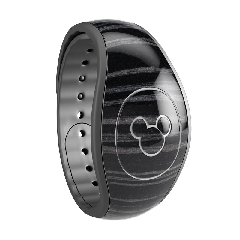 Black Wood Texture - Decal Skin Wrap Kit for the Disney Magic Band