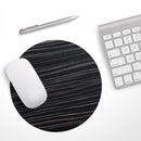 Black Wood Texture// WaterProof Rubber Foam Backed Anti-Slip Mouse Pad for Home Work Office or Gaming Computer Desk
