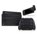 Black Wood Texture // Skin Decal Wrap Kit for Nintendo Switch Console & Dock, Joy-Cons, Pro Controller, Lite, 3DS XL, 2DS XL, DSi, or Wii - Vinyl Skin Wrap for Nintendo Switch 2, OLED, Lite, Pro Controller, Wii & Classic Handhelds