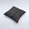 Black Wood Texture Ink-Fuzed Decorative Throw Pillow