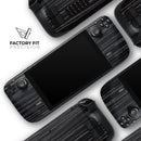 Black Wood Texture // Full Body Skin Decal Wrap Kit for the Steam Deck handheld gaming computer