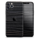 Black Wood Texture  - Protective Skin Wrap & Decal – Compatible with iPhone SE to iPhone 17 Pro Max (All Models)