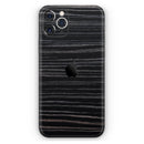 Black Wood Texture  - Protective Skin Wrap & Decal – Compatible with iPhone SE to iPhone 17 Pro Max (All Models)