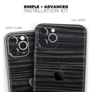 Black Wood Texture  - Protective Skin Wrap & Decal – Compatible with iPhone SE to iPhone 17 Pro Max (All Models)
