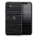 Black Wood Texture  - Protective Skin Wrap & Decal – Compatible with iPhone SE to iPhone 17 Pro Max (All Models)