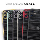 Black Wood Texture  - Protective Skin Wrap & Decal – Compatible with iPhone SE to iPhone 17 Pro Max (All Models)