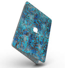 Black and Blue Damask Watercolor Pattern - MacBook Pro with Retina Display Full-Coverage Skin Kit