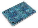 Black and Blue Damask Watercolor Pattern - MacBook Pro with Retina Display Full-Coverage Skin Kit