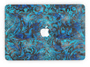 Black and Blue Damask Watercolor Pattern - MacBook Pro with Retina Display Full-Coverage Skin Kit