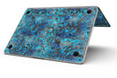 Black and Blue Damask Watercolor Pattern - MacBook Pro with Retina Display Full-Coverage Skin Kit