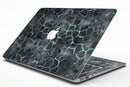 Black and Blue Watercolor Giraffe Pattern - MacBook Air Skin Kit