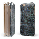 Black and Blue Watercolor Giraffe Pattern iPhone 6/6s or 6/6s Plus 2-Piece Hybrid INK-Fuzed Case