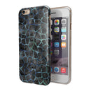 Black and Blue Watercolor Giraffe Pattern iPhone 6/6s or 6/6s Plus 2-Piece Hybrid INK-Fuzed Case