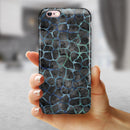 Black and Blue Watercolor Giraffe Pattern iPhone 6/6s or 6/6s Plus 2-Piece Hybrid INK-Fuzed Case