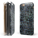 Black and Blue Watercolor Giraffe Pattern iPhone 6/6s or 6/6s Plus 2-Piece Hybrid INK-Fuzed Case