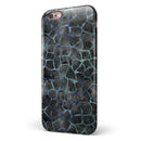 Black and Blue Watercolor Giraffe Pattern iPhone 6/6s or 6/6s Plus 2-Piece Hybrid INK-Fuzed Case