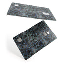 Black and Blue Watercolor Giraffe Pattern - Premium Protective Decal Skin-Kit for the Apple Credit Card