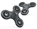 Black and Blue Watercolor Giraffe Pattern Full-Body Fidget Spinner Skin-Kit