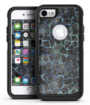 Black and Blue Watercolor Giraffe Pattern - iPhone 7 or 8 OtterBox Case & Skin Kits