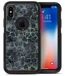 Black and Blue Watercolor Giraffe Pattern - iPhone X OtterBox Case & Skin Kits