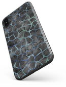 Black and Blue Watercolor Giraffe Pattern - iPhone X Skin-Kit