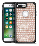 Black and Brown Grunge Surface with White Semi-Circles - iPhone 7 Plus/8 Plus OtterBox Case & Skin Kits