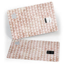 Black and Brown Grunge Surface with White Semi-Circles - Premium Protective Decal Skin-Kit for the Apple Credit Card