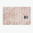 Black and Brown Grunge Surface with White Semi-Circles - Premium Protective Decal Skin-Kit for the Apple Credit Card