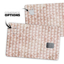 Black and Brown Grunge Surface with White Semi-Circles - Premium Protective Decal Skin-Kit for the Apple Credit Card