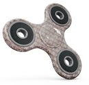 Black and Brown Grunge Surface with White Semi-Circles Full-Body Fidget Spinner Skin-Kit