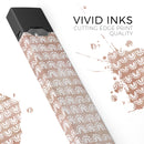 Black and Brown Grunge Surface with White Semi-Circles - Premium Decal Protective Skin-Wrap Sticker compatible with the Juul Labs vaping device