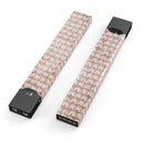 Black and Brown Grunge Surface with White Semi-Circles - Premium Decal Protective Skin-Wrap Sticker compatible with the Juul Labs vaping device