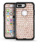 Black and Brown Grunge Surface with White Semi-Circles - iPhone 7 Plus/8 Plus OtterBox Case & Skin Kits